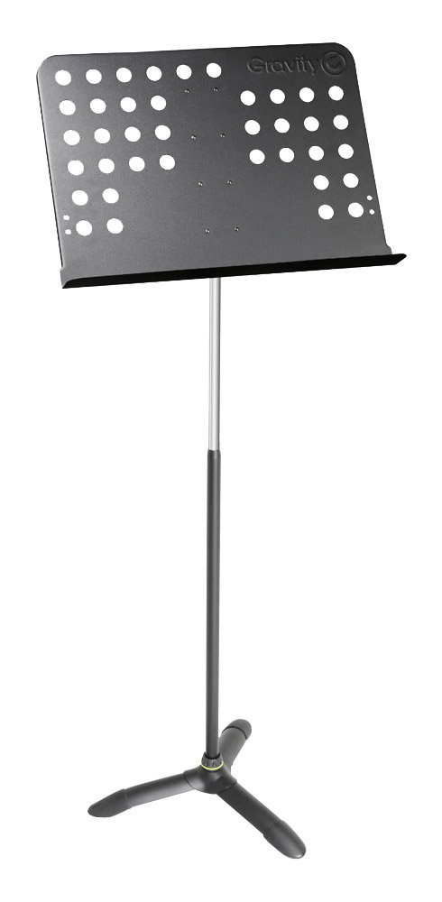 Pupitre Orchestre Gravity NS ORC 1 L - Réglable Sans Vis, Tablette 50x33,5 Cm, Noir