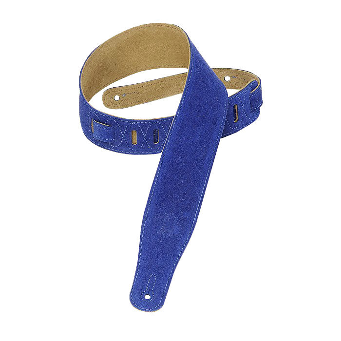 blue suede guitar strap