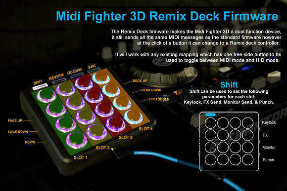 MIDI Fighter 3D Black DJ TechTools