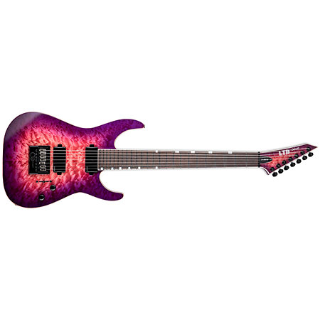 M-1007B ET ltd Baritone Evertune 7 cordes Cranberry Burst + Etui LTD
