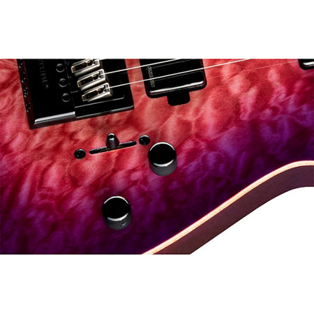 M-1007B ET ltd Baritone Evertune 7 cordes Cranberry Burst + Etui LTD