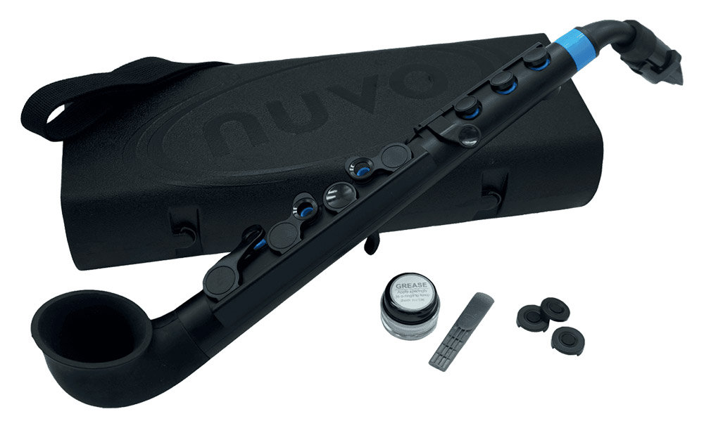 NUVO jSAX サックス セット ブラック ブルー Amazon | Nuvo ヌーボ プラスチック製 サックス jSAX Black/Blue