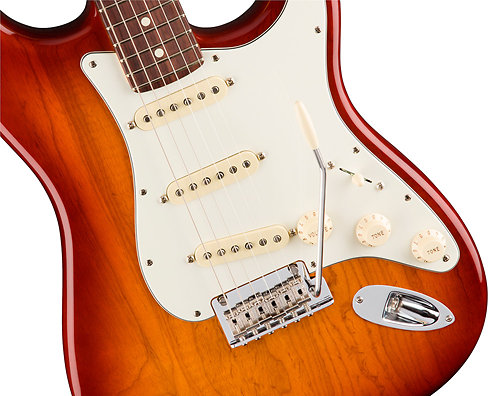 American Pro Stratocaster Sienna Burst RW + Etui Fender