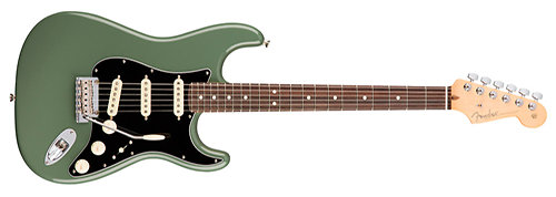 American Pro Stratocaster Antique Olive RW + Etui Fender