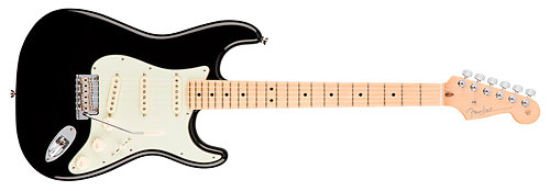 American Pro Stratocaster Black MN + Etui Fender