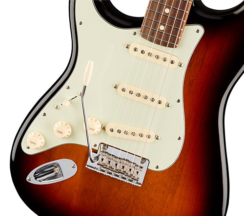 American Pro Stratocaster LH 3 Color Sunburst RW + Etui Fender