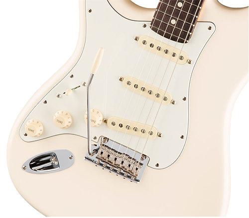 American Pro Stratocaster LH Olympic White RW + Etui Fender