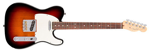 American Pro Telecaster 3 Color Sunburst RW + Etui Fender