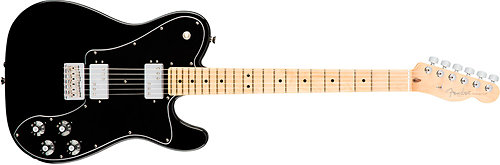 Fender American Pro Deluxe Shawbucker Telecaster Black MN + Etui