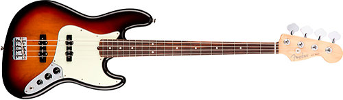 Fender American Pro Jazz Bass 3 Colors Sunburst RW + Etui