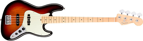 Fender American Pro Jazz Bass 3 Colors Sunburst MN + Etui