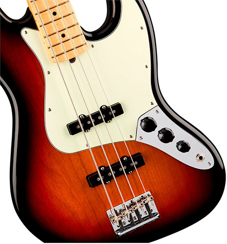 American Pro Jazz Bass 3 Colors Sunburst MN + Etui Fender