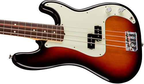 American Pro Precision Bass 3 Colors Sunburst RW + Etui Fender