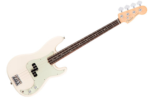 Fender American Pro Precision Bass Olympic White RW + Etui