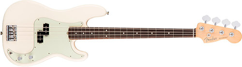 Fender American Pro Precision Bass Olympic White RW + Etui