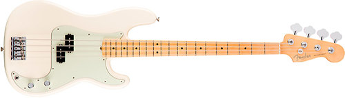 Fender American Pro Precision Bass Olympic White MN + Etui