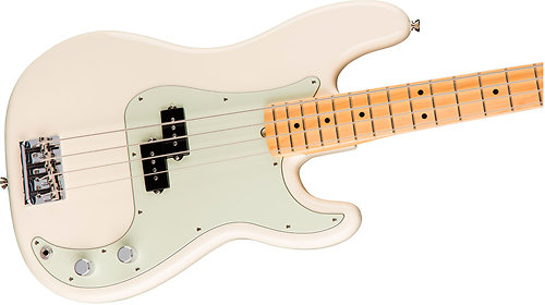 American Pro Precision Bass Olympic White MN + Etui Fender