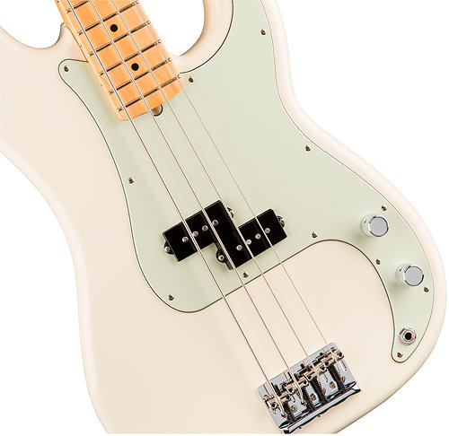 American Pro Precision Bass Olympic White MN + Etui Fender