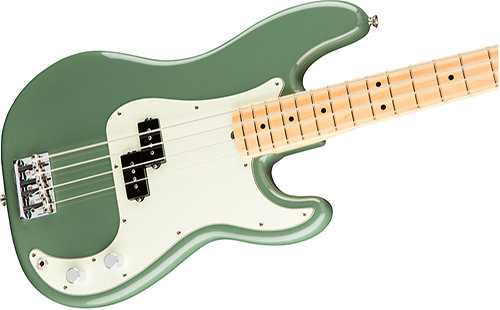 American Pro Precision Bass Antique Olive MN + Etui Fender