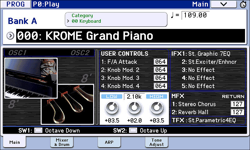 KROME 61 Platinum Korg