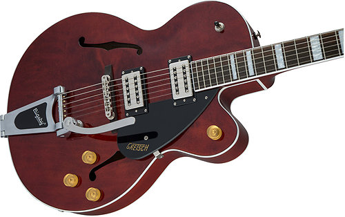 G2420T Streamliner Hollow Body with Bigsby Broad'Tron Pickups Walnut Stain Gretsch Guitars