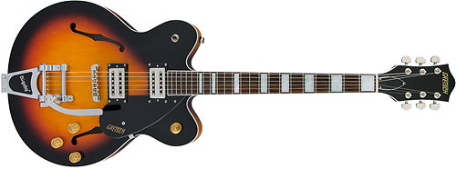G2622T Streamliner Center Block with Bigsby Broad'Tron Pickups Aged Brooklyn Burst Gretsch Guitars