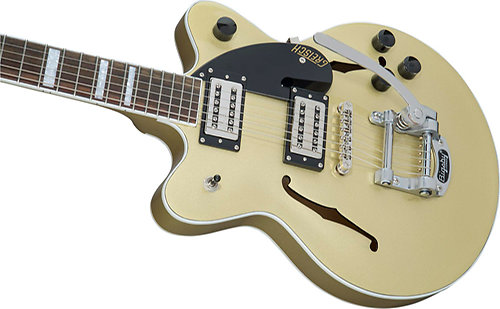 G2655T Streamliner Center Block Jr. with Bigsby Broad'Tron Pickups Golddust Gretsch Guitars