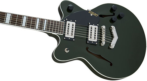 G2655 Streamliner Center Block Jr. with V-Stoptail, Broad'Tron Pickups Torino Green Gretsch Guitars
