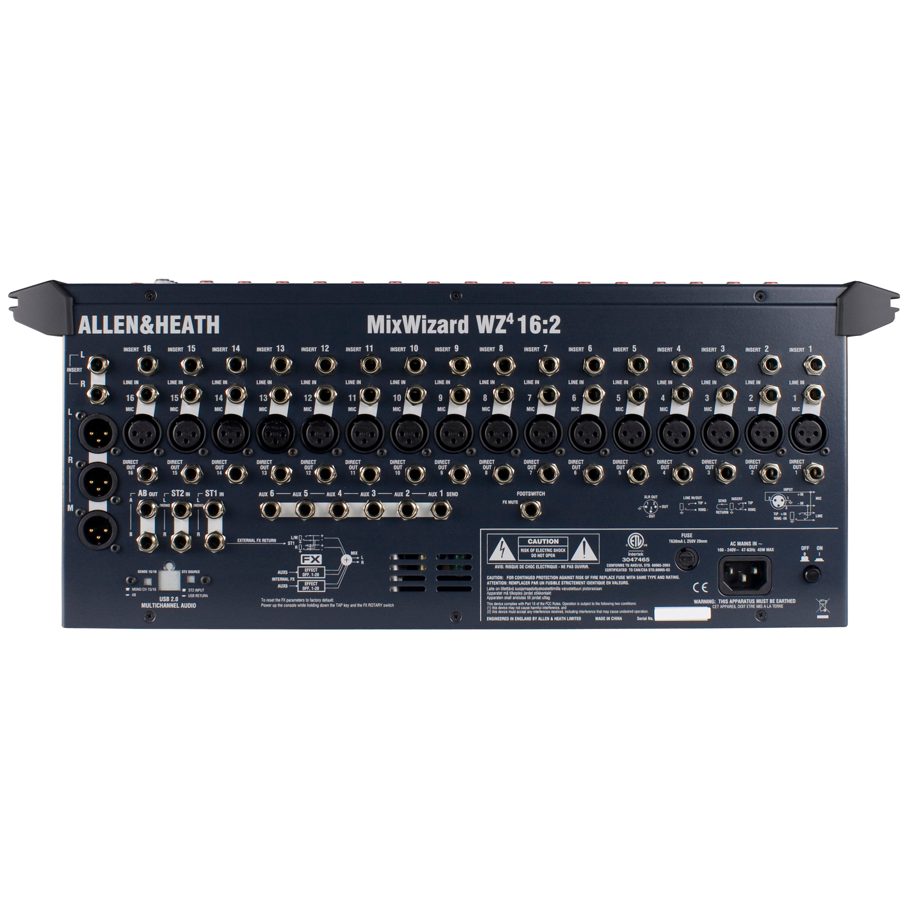 Allen And Heath Mixwizard Wz4 162 Analogue Mixing Desk En 2326