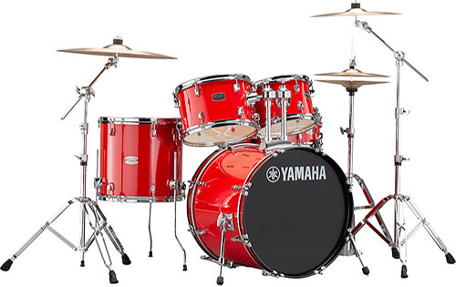 Yamaha Rydeen Fusion 20'' Hot Red + Hardware + Cymbales