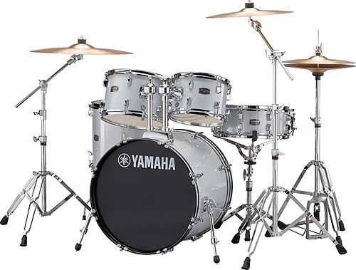 Yamaha Rydeen Fusion 20'' Silver Glitter + Hardware + Cymbales