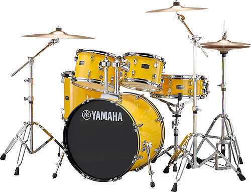 Yamaha Rydeen Fusion 20'' Mellow Yellow + Hardware + Cymbales