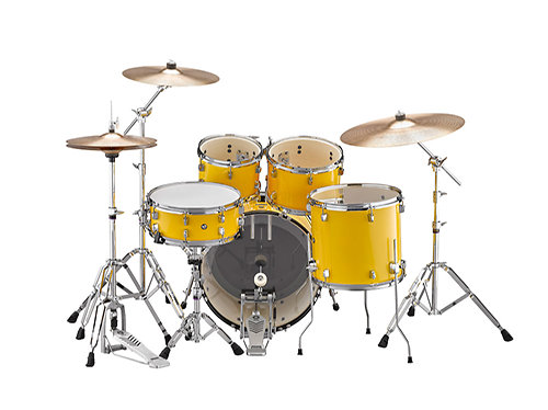 Rydeen Fusion 20'' Mellow Yellow + Hardware + Cymbales Yamaha