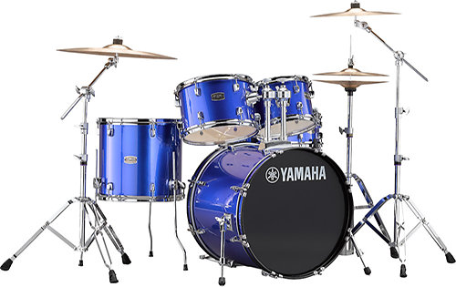 Yamaha Rydeen Fusion 20'' Fine Blue + Hardware + Cymbales