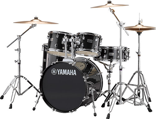 Yamaha Rydeen Fusion 20'' Black Glitter + Hardware + Cymbales