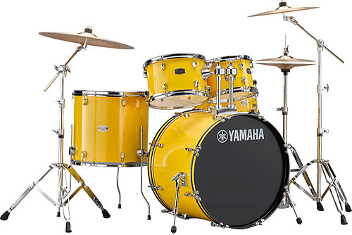 Yamaha Rydeen Standard 22'' Mellow Yellow + Hardware + Cymbales
