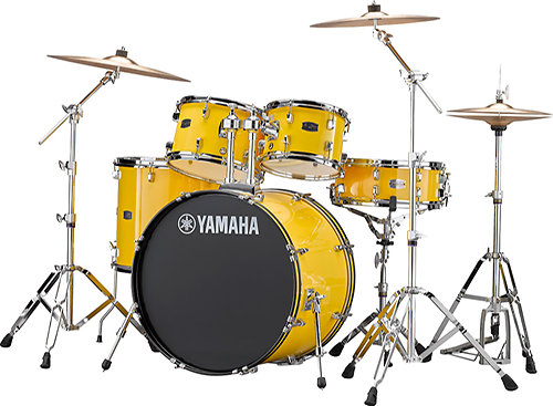 Yamaha Rydeen Standard 22'' Mellow Yellow + Hardware + Cymbales