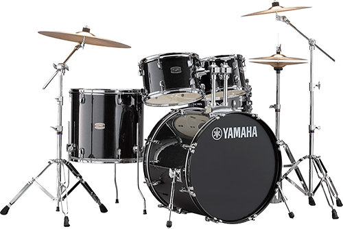 Yamaha Rydeen Standard 22'' Black Glitter + Hardware + Cymbales
