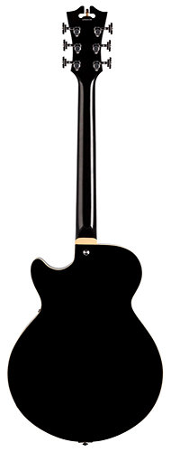 Premier SS center block no F holes Black + Housse D'Angelico