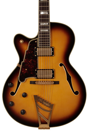 EX-DH Left Handed Vintage Sunburst + Etui D'Angelico