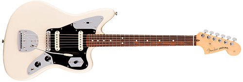 American Pro Jaguar Olympic White + Etui Fender
