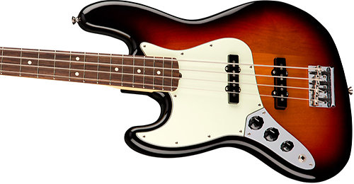 American Pro Jazz Bass LH 3 Tons Sunburst RW + Etui Fender