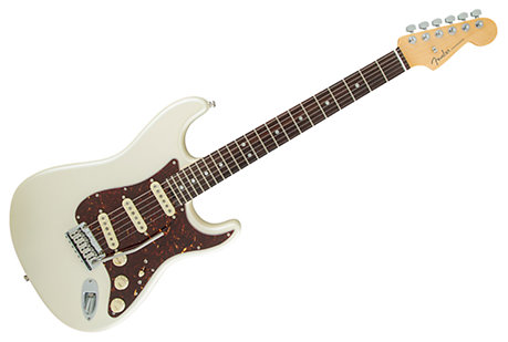 American Elite Stratocaster ébène Olympic Pearl Fender