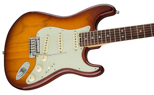 American Elite Stratocaster ébène Tobacco Sunburst Fender