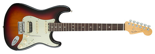 Fender American Elite Stratocaster Shawbucker ébène 3-Color Sunburst