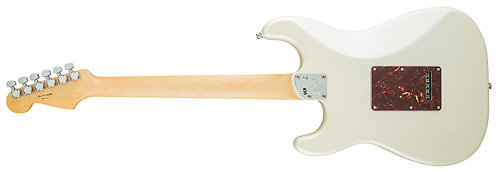 American Elite Stratocaster Shawbucker ébène Olympic Pearl Fender
