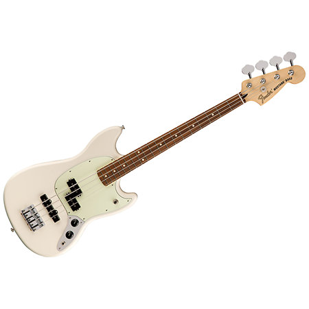 Fender Offset Mustang Bass PF Olympic White
