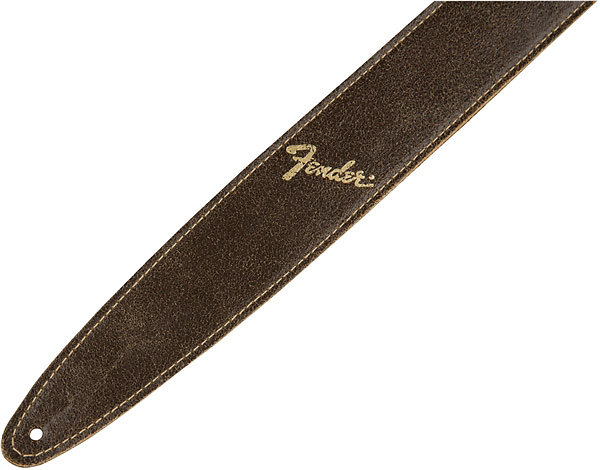 Fender 2" Distressed Leather Straps BRN