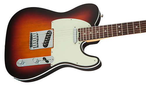 American Elite Telecaster ébène 3-Color Sunburst Fender