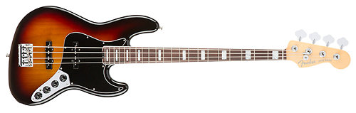 Fender American Elite Jazz Bass EB 3-Color Sunburst + Etui